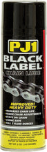Load image into Gallery viewer, PJ1 Products Black Label Chain Lube in 5oz bottle, designed for motorcycle chains, shown in a close-up image.