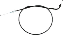 Load image into Gallery viewer, Motion Pro black vinyl throttle pull cable for motorcycles, showing the flexible cable with black protective coating.