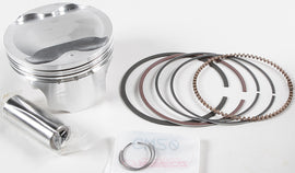 Wiseco piston kit for Kawasaki and Suzuki 82.00mm standard size with 11.5:1 compression ratio, includes pistons and components.