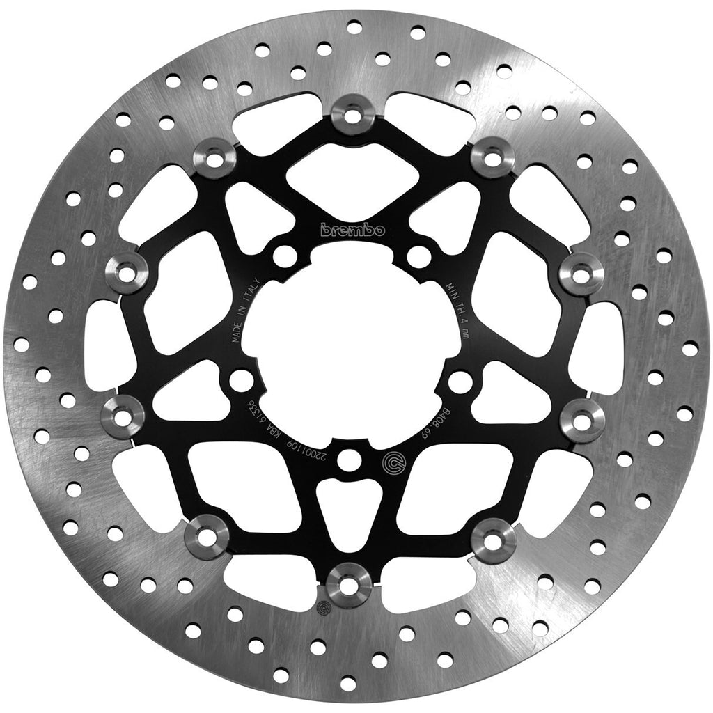 Brembo Serie Oro front floating brake rotor with ventilated disc for enhanced braking performance and durability