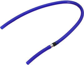 Blue DRC Uni-Flow Hose for Honda CRF250 motorcycle, showcasing durable rubber tubing and secure fittings.