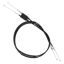 Load image into Gallery viewer, All Balls throttle cable 24-51019 for hydraulic control lines, showing a close-up of the black cable with connectors