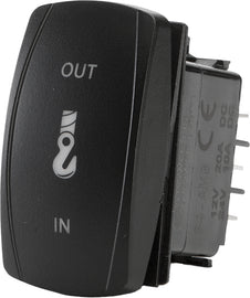 FLIP Switch Products Pro Series backlit winch actuator switch with illuminated control buttons, designed for vehicle winch systems.