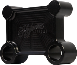 H/D Billet Pull Back Plate Black Batwing