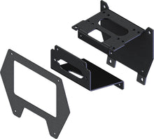 Charger l'image dans la galerie, KFI Products UTV winch mount bracket, sturdy black metal mounting bracket for utility task vehicles.