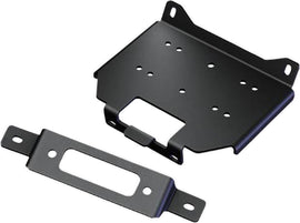 KFI Products wide winch mount bracket, heavy-duty steel, designed for off-road vehicle winch installation, black finish, sturdy construction.