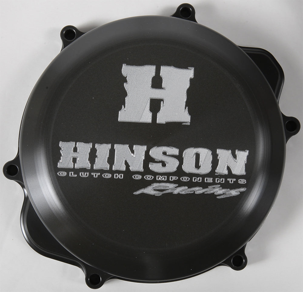 Hinson clutch cover for CRF450X engine, model 151-0307, showing the black metal clutch cover with mounting details.