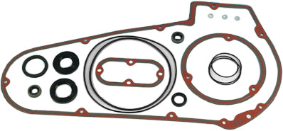 James Gasket gasket seal primary cover kit with flanges and fittings, designed for engine sealing and durability.