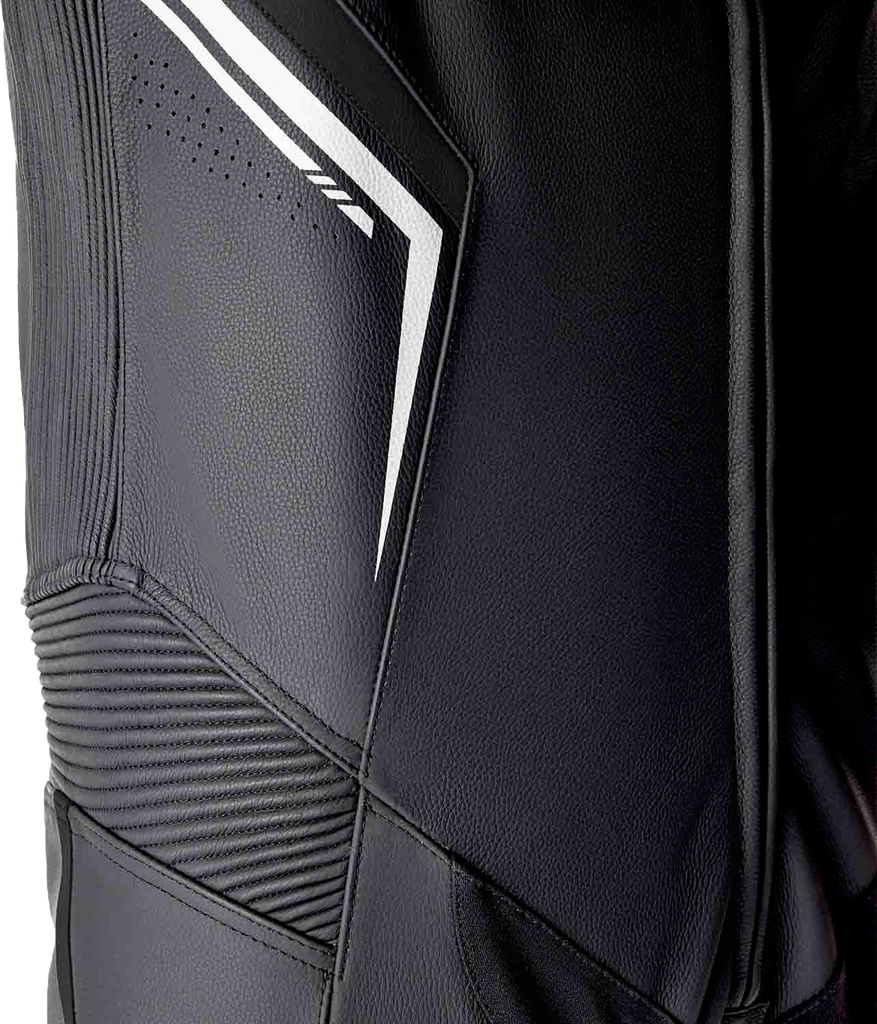 S1 D3o Suit Blk/Whi Leather Lg