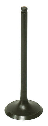 Bronco engine exhaust valve 183-09190E with metal valve stem and valve seat, used in automotive engine systems.
