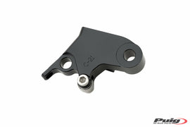 Black PUIG clutch lever adapter for motorcycle, featuring a sleek design and durable construction for easy installation.