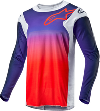Load image into Gallery viewer, Alpine Star Racer Hoen Jersey in light grey, hot orange, and black with sporty design and branding details.