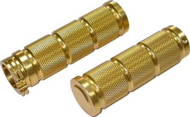HardDrive Retro Bronze Dual Cable Grip Set, vintage-style grips for musical instruments or equipment, with textured bronze finish.