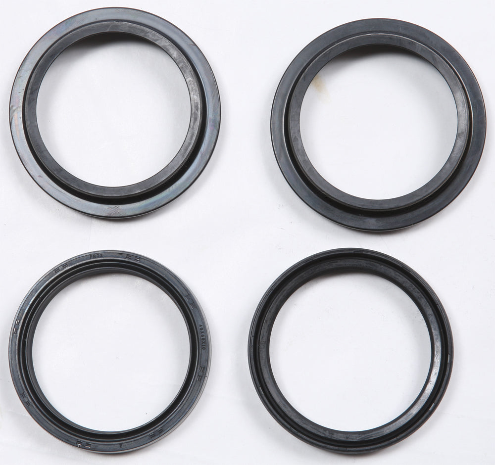 ProX Racing Parts fork seal and wiper kit for Honda, Kawasaki, Suzuki suspension, 49x60x11 dimensions, new and installed on motorcycle fork