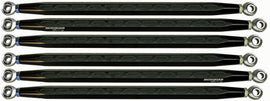 Black ModQuad Radius Rods for Can-Am X3, solid suspension components with sturdy construction, shown in black finish.