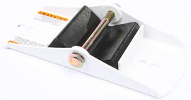 SLP Performance ski saddle with ergonomic design in white, model Ea/Ski Saddle Pol Pro Wht 15-6519, visible in the image.