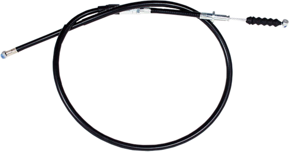 Motion Pro black vinyl clutch cable 70-3308 for motorcycle hydraulic control lines, showing the sturdy cable and fittings.