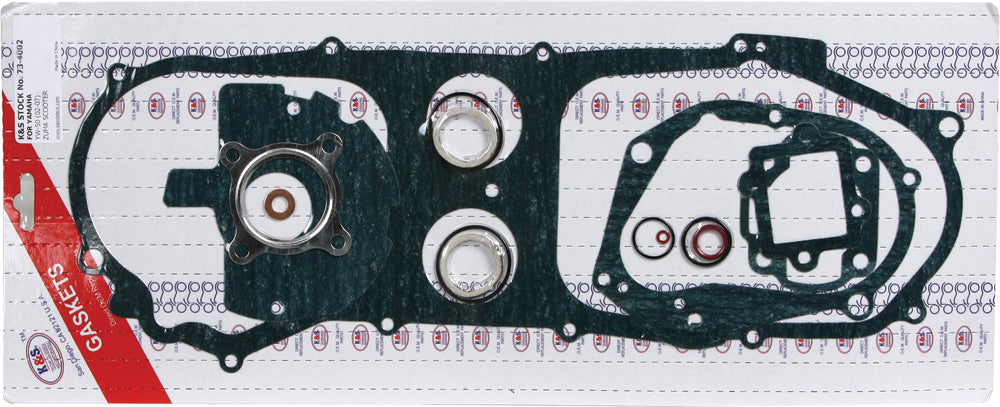 K&S Technologies gasket set 225-9000 with multiple rubber and metal seals for engine repair and maintenance.