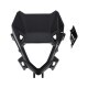 Acerbis black headlight mask for motorcycle body, with sleek design and cutouts for headlight and mounting points.
