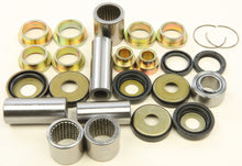 Load image into Gallery viewer, All Balls suspension linkage kit with bearings and seals, featuring metal components and rubber seals, for motorcycle suspension.