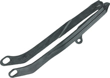 Charger l'image dans la galerie, Acerbis black chain slider for motorcycle, showing the textured rubber and mounting points on the metal base.
