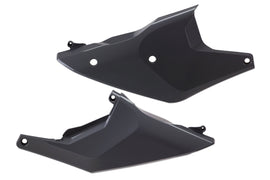 Polisport Plastics Nardo Grey side panels for motorcycle body, model 64-861213, with a sleek, durable plastic design.