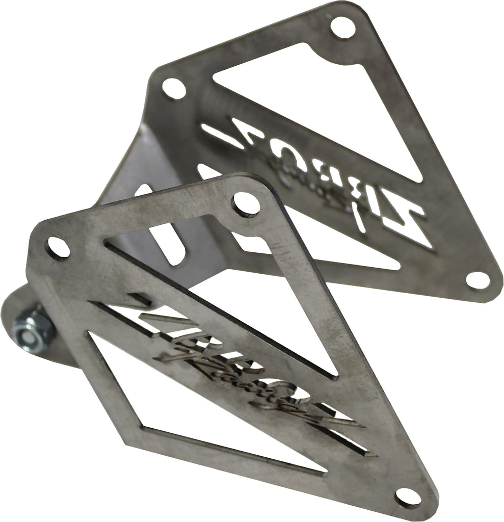 Honda CRF250 Z Broz Racing Trident lower shock bracket, durable metal motorcycle suspension component with mounting points.
