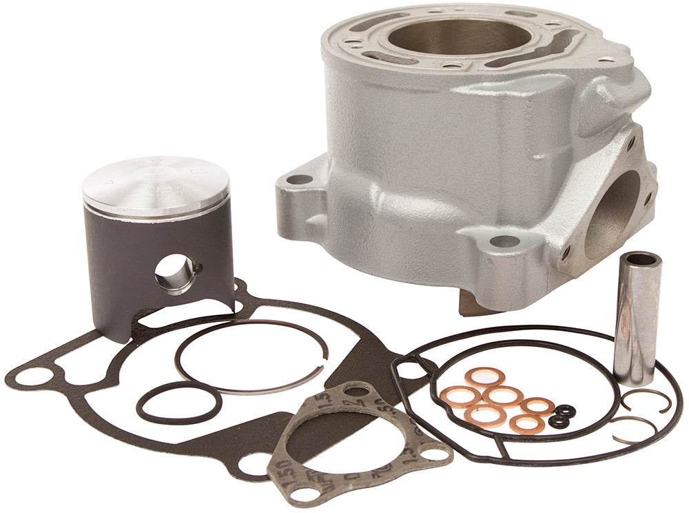 Cylinder Works engine cylinder kit for Husqvarna and KTM 45.00/Std, featuring a detailed view of the cylinder with branding and cooling fins.