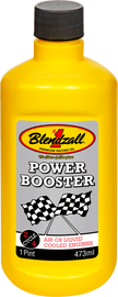 BLENDZALL Octane Booster 16oz bottle of automotive fuel additive, with a black and orange label, for improved engine performance.