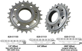 HardDrive 24-tooth chain conversion sprocket with 0.9-inch offset for 6-speed bikes, durable metal construction.
