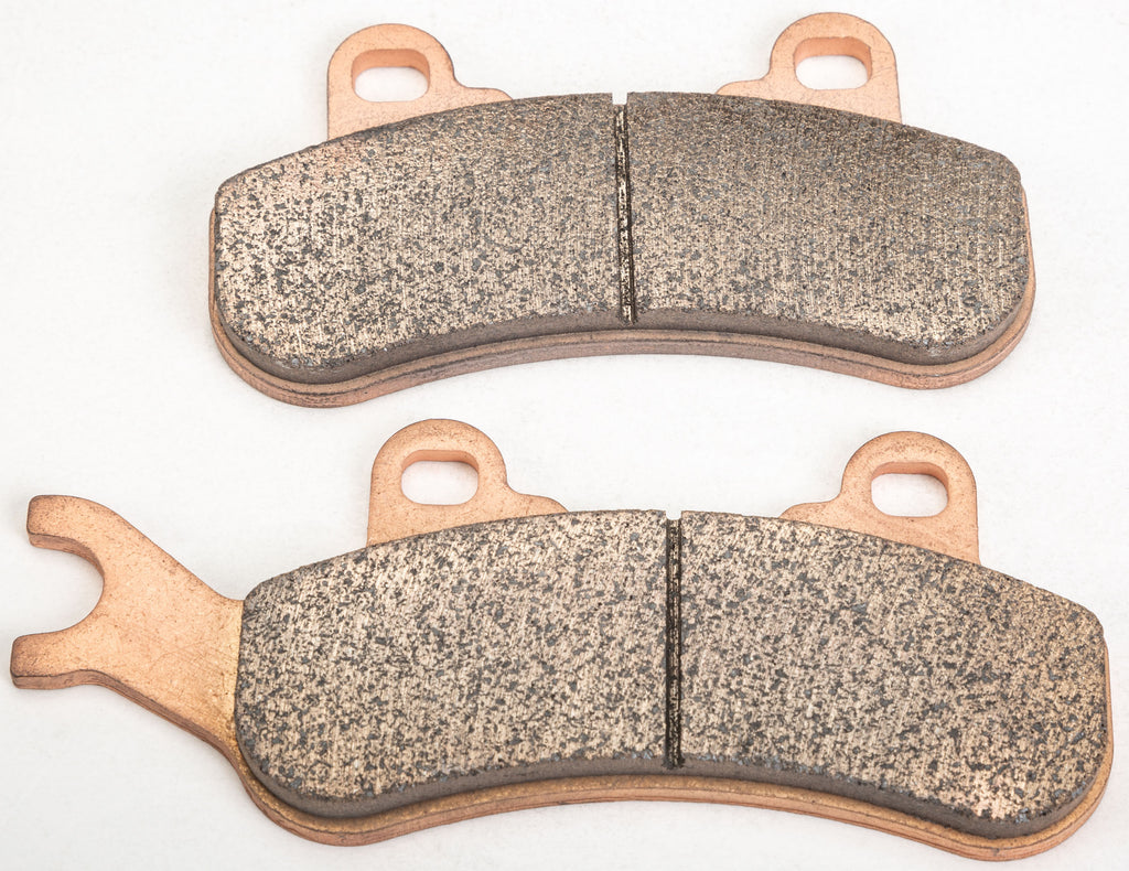 All Balls Sintered Brake Pad Kit 218-8026 with metal backing plates and brake pad friction material for motorcycle brakes.