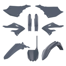 Polisport Plastics MX complete body kit for Yamaha 64-91130, includes front and side plastic body panels with detailed design