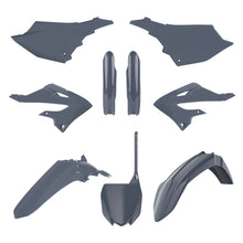 Load image into Gallery viewer, Polisport Plastics MX complete body kit for Yamaha, includes front and side panels, in vibrant colors, designed for motocross bikes.
