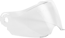 Load image into Gallery viewer, Fly Racing Odyssey Shield Clear 73-89100 helmet face shield, transparent lens with mounting hardware for motorcycle helmets.