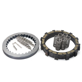 Rekluse Torqdrive clutch pack for Kawasaki motorcycles, showing metallic clutch plates and components in detailed close-up image.
