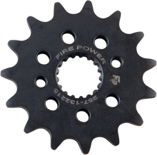 Load image into Gallery viewer, Steel Fire Power 15-tooth front CS sprocket, durable motorcycle chain sprocket with teeth, for enhanced power transfer.
