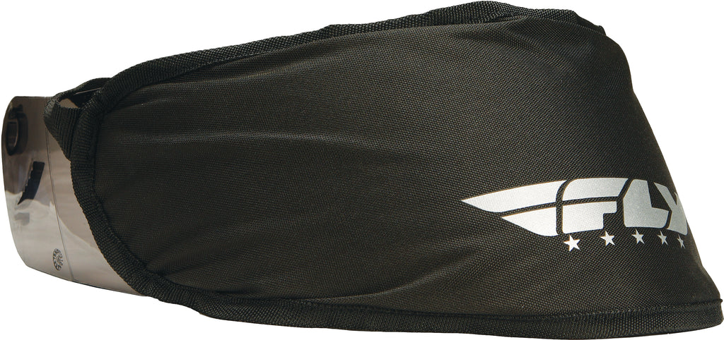 Fly Racing helmet shield bag in black, designed for storing and protecting helmet shields and accessories.