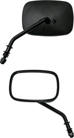 HardDrive OEM style short stem matte black driver side mirror for vehicle, model 820-52798, with sleek reflective surface and sturdy build.