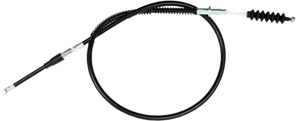 Motion Pro black vinyl clutch cable 70-3187 for motorcycles, showing the cable with black vinyl outer sheath and metal fittings.