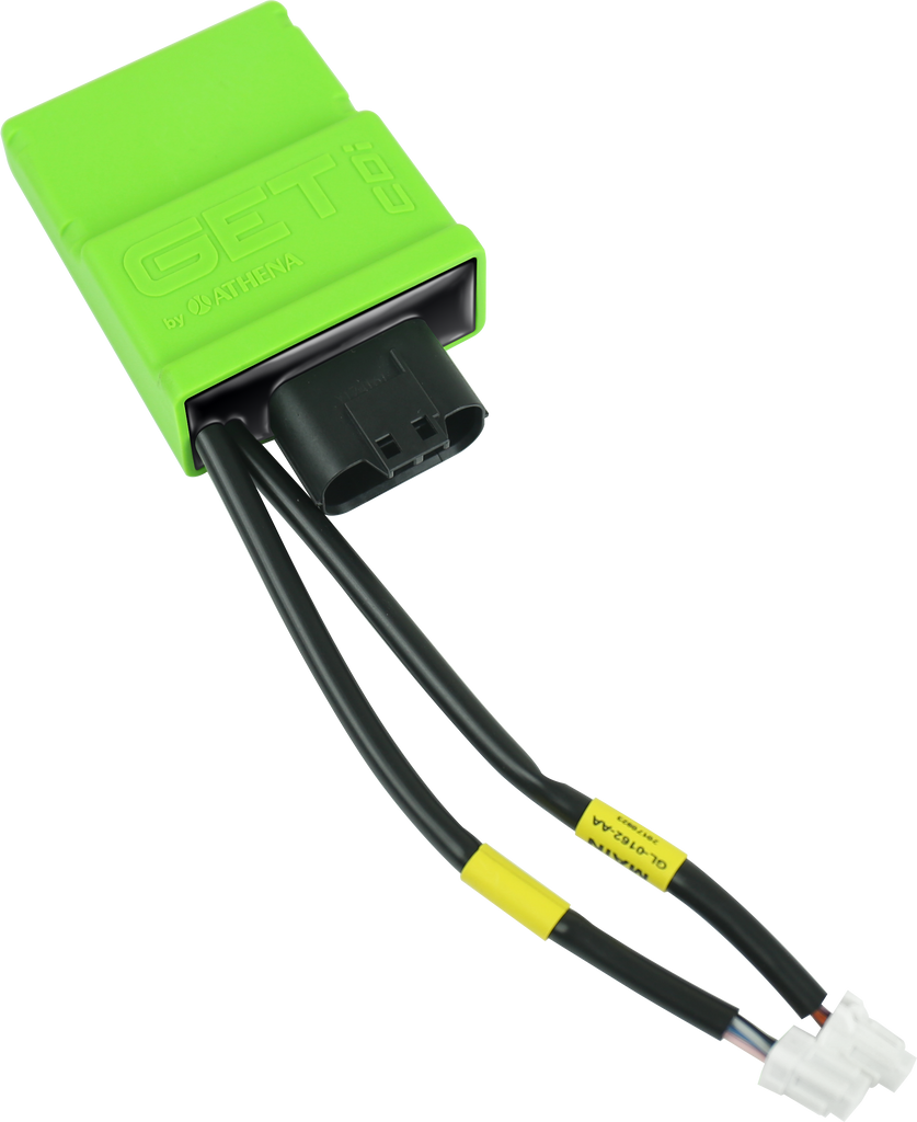 Athena CDI control unit for 2-stroke engines, showing electrical control box with wiring and connectors.