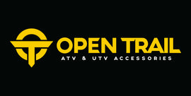Open Trail 3' x 6' open trail banner with bold promotional design on durable fabric, ideal for outdoor advertising.