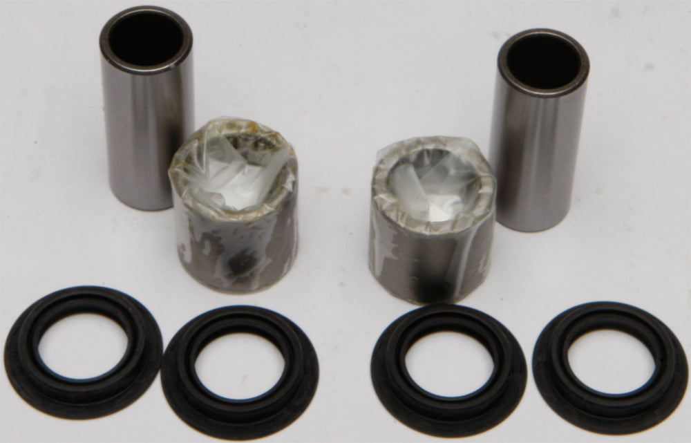 All Balls Swingarm Bearing Kit 22-81120 for motorcycle suspension showing bearings and components in the kit