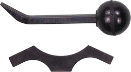 Motion Pro Valve Shim Tool for Kawasaki models, showing a precision metal tool with ergonomic handle for engine valve adjustments.
