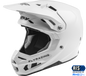 Fly Racing Formula Carbon solid helmet in white, size medium, featuring a sleek aerodynamic design and lightweight construction.