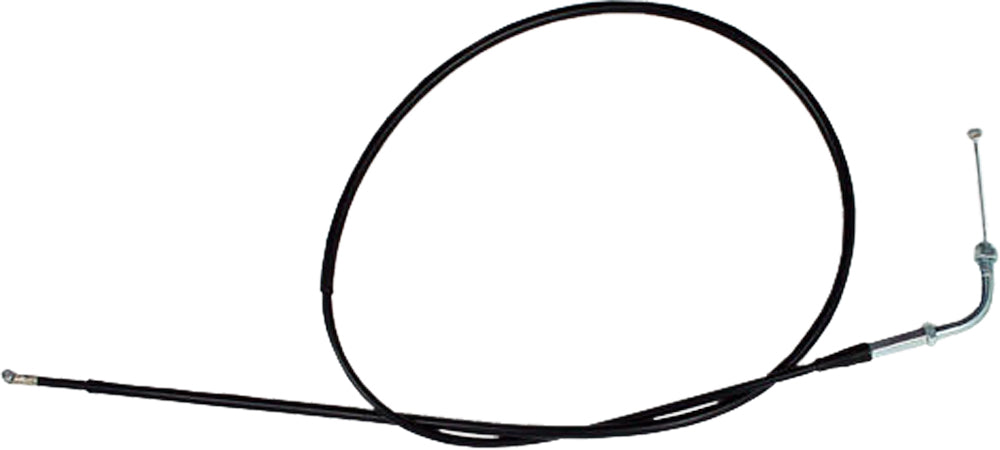 Motion Pro black vinyl choke cable for hydraulic control lines, showing the flexible cable with fittings on each end.