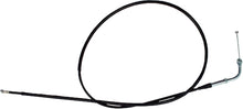 Load image into Gallery viewer, Motion Pro black vinyl choke cable for hydraulic control lines, showing the flexible cable with fittings on each end.