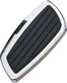 Cobra swept rider floorboards for Honda VT1300CR motorcycle, durable foot controls with textured surface for rider comfort.