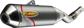 FMF Racing Q4 S/A exhaust for Yfz450 '04-07, black and silver finish, shown mounted on the ATV with brand logo visible.