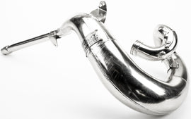 Pro Circuit Platinum exhaust pipe for motorcycle, showcasing the sleek metal design and branding details.