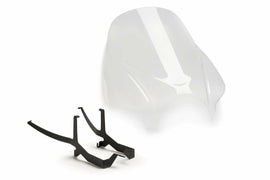 PUIG Naked New Gen Tour clear windshield for BMW motorcycle, showing the transparent windscreen mounted on the bike.